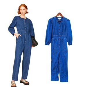 Madewell Blue Denim ‎ Straight -Leg  Jumpsuit, size 0